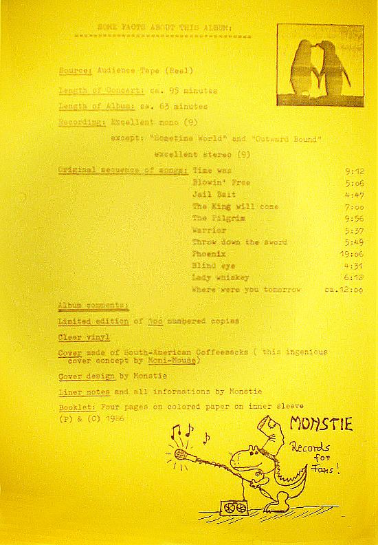 [Argus Dates Bootleg - Booklet 1]