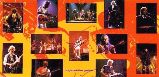 [Night of the Guitar LP cover art, inside fold out]