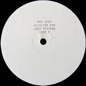 [Just Testing, white label test press. 2]