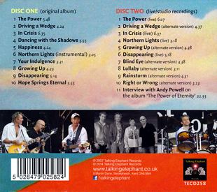[The Power of Eternity - DeLuxe Edition, slipcase back]