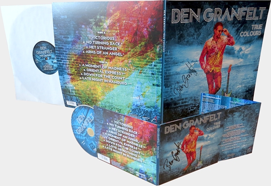 [Ben Granfelt - True Colours LP, CD and booklet, Front and Back]