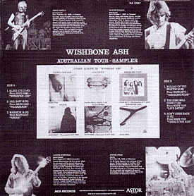 [Australian Tour Sampler back cover art]