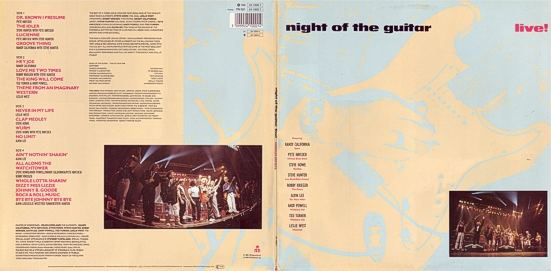 [Night of the Guitar GER LP cover art, front and back]