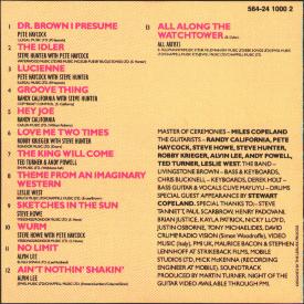 [Night of the Guitar CD cover art, back]